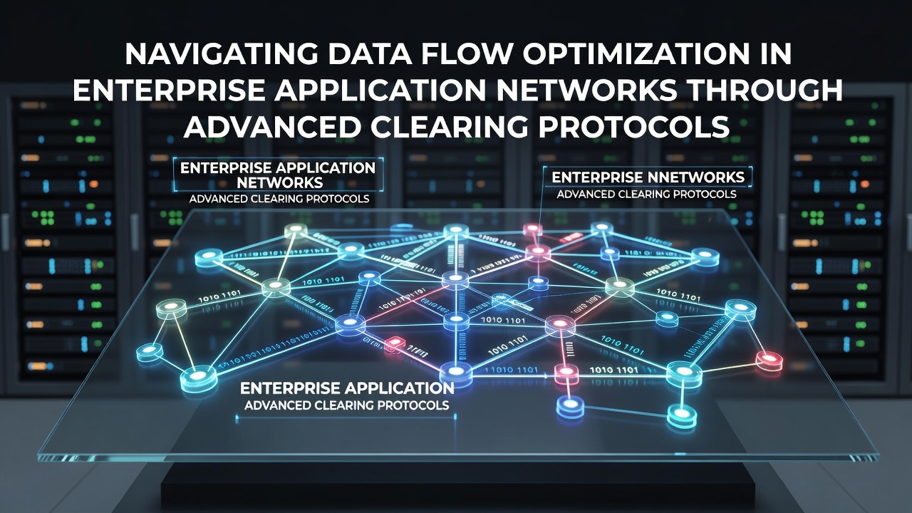 Navigating Data Flow Optimization in Enterprise Application Networks Through Advanced Clearing Protocols